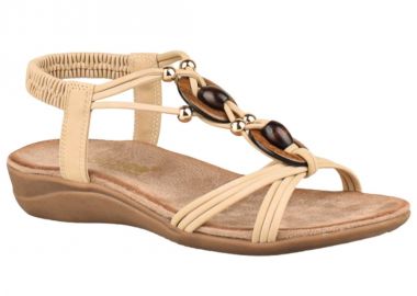 Σανδάλια γυναικεία | Ανατομικά | Amarpies | ABZ28685 | Μπεζ - Amarpies - 